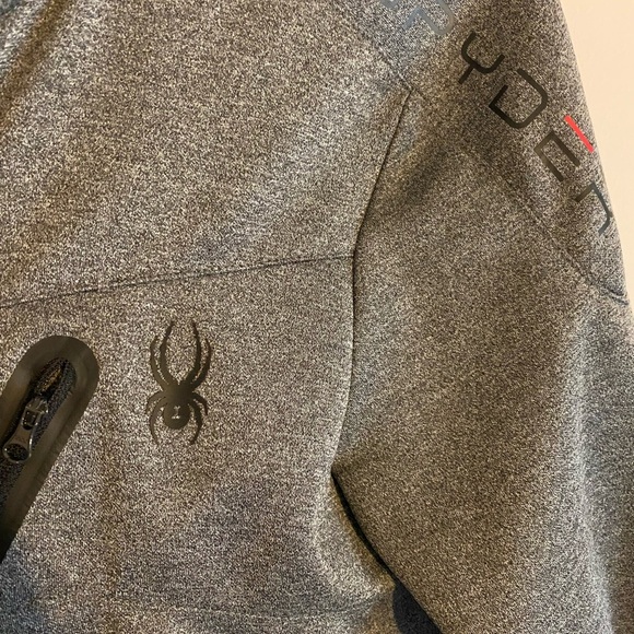 Spyder Men's Gray Full-Zip Jacket - Picture 2 of 6